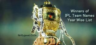 IPL Winners Team List of All Season - Year Wise All IPL Champions Team Names