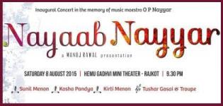 Inaugural Concert in the Memory of Music Maestro O P Nayyar at Rajkot 2015