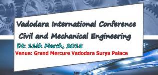 International Conference on Civil and Mechanical Engineering in Vadodara on 11th March