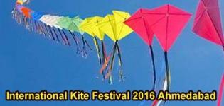International Kite Festival 2016 Celebration in Ahmedabad at Sabarmati River Front
