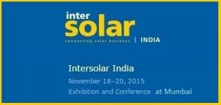 Intersolar India 2015 - International Exhibition of Solar Energy in Mumbai