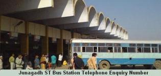 Junagadh ST Bus Station Telephone Enquiry Number - Depot Information Contact No Details