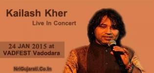 Kailash Kher Live in Concert 2015 at Vadodara India on 24 January - VADFEST 2015