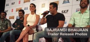 Kareena Kapoor in White One Piece with Salman Khan at BAJRANGI BHAIJAAN Trailer Release Event