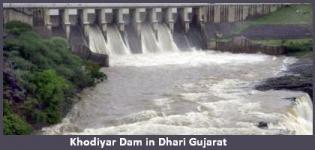 Khodiyar Dam in Dhari near Amreli Gujarat - History - Information - Photos