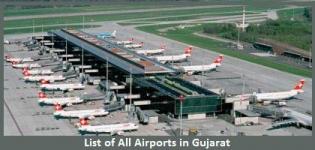 List of All Airports in Gujarat India - Main and Major Domestic & International Airports