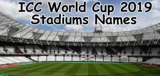 List of ICC World Cup 2019 Stadiums - ICC Cricket World Cup 2019 Venue