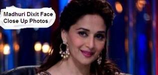 Madhuri Dixit Face Close Up Photos - Lovely Beautiful Facial Expression of Bollywood Actress
