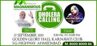 Magnanimous Infra Presents Manhar Udhas Live in Concert with Dholera Calling Event in Ahmedabad