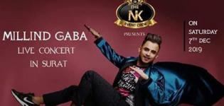 Millind Gaba Music MG Live Concert 2019 in Surat at Jolly Party Plot on 7th December