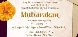 Mubarakan Hindi Movie 2017 - Release Date and Star Cast Crew Details