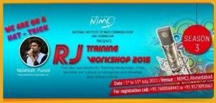 NIMCJ Presents R J Training Workshop 2015 at Ahmedabad From 1st to 15th July