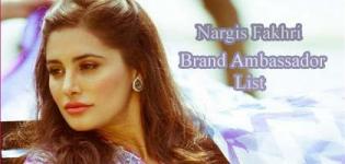 Nargis Fakhri Brand Ambassador List - Endorsement Photo Gallery