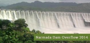 Narmada Dam Overflow 2014 Latest News - Sardar Sarovar Dam Overflowing Photos 2014