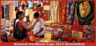 National Handloom Expo 2014 at Bodakdev Ahmedabad Gujarat