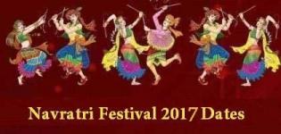 Navratri Dates 2017 India - Navratri Garba 2017 Dates in October