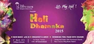 Neel's City Club presents Holi Dhamaka Party 2015 with DJ & Rain Dance in Rajkot