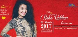 Neha Kakkar Live Concert 2017 in Ahmedabad at SAL Educational Campus