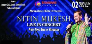 Nitin Mukesh Live in Concert 2019 Vadodara at Suncity Club & Resort