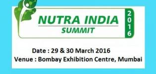 Nutra India Summit Mumbai 2016 - Indias Flagship Nutra Ingredients and Finished Products Show