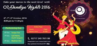 O7 Dandiya Nights 2016 in Ahmedabad Gujarat at Club O7