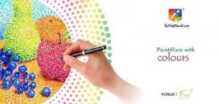 Pointillism with Colours Workshop 2018 Arrange by The Paint Social in Surat