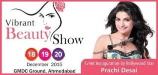 Prachi Desai at Inauguration of Vibrant Beauty Show 2015 in Ahmedabad at GMDC Ground