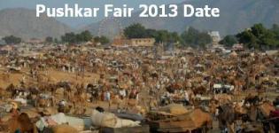 Pushkar Mela 2013 Date - Pushkar Fair Date 2013