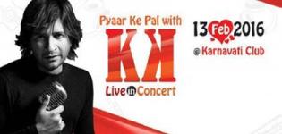 Pyar Ke Pal with KK Live in Concert in Ahmedabad Gujarat on Valentine Day 14th Feb 2016