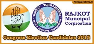 Rajkot Congress Candidates Name List for RMC Election 2015 (Municipal Corporation / Mahanagarpalika)