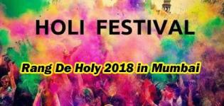 Rang De Holy - Holi Celebration 2018 in Mumbai at Mahalaxmi Race Course
