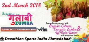 Rangbarse Gulaabi Zumba 2018 in Ahmedabad Venue and Date Details