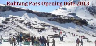 Rohtang Pass Opening Date in 2013 - Rohtang Pass Opening Time 2013