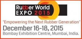 Rubber World Expo 2015 - India Rubber Expo & Tyre Show at Mumbai