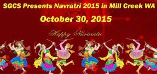 SGCS Presents Navratri 2015 at Henry M. Jackson High School in Mill Creek WA on 30th October