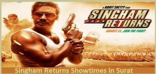 SINGHAM RETURNS Showtimes Surat -Show Timing Online Booking in Surat Cinemas Theatres