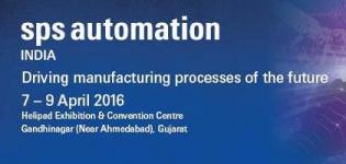 SPS Automation India Exhibition 2016 Gandhinagar Gujarat from 7 to 9 April