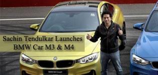 Sachin Tendulkar Launches BMW M3 Sedan and M4 Coupe Luxury Cars in Noida India