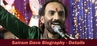 Sairam Dave Biography - Sairam Dave Gujarati Comedian Information - About - History - Details