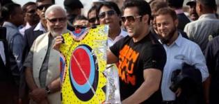 Salman Khan in Ahmedabad with Narendra Modi for Promotion of JAI HO 2014 Movie