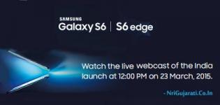 Samsung Galaxy S6 / S6 Edge Launch Date in India - Smartphone Features - Price/Rate - Availability