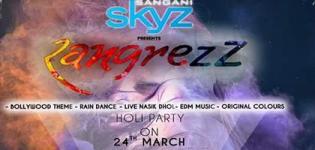 Sangani Skyz Presents Rangrezz Holi Party Event 2016 in Vadodara Gujarat