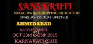 Sanskruti Mega Diwali Shopping Exhibition cum Sale 2015 in Ahmedabad at Karnavati Club