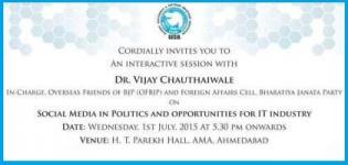 Seminar on Social Media in Politics and Opportunities for IT Industry by Dr Vijay Chauthaiwale
