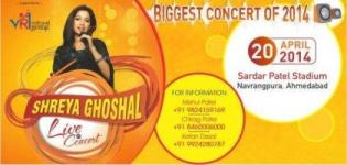 Shreya Ghoshal Live In Concert 2014 in Ahmedabad Gujarat