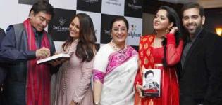 Sonakshi Sinha in Pink Suit at Launch of Shatrughans Biography Anything But Khamosh