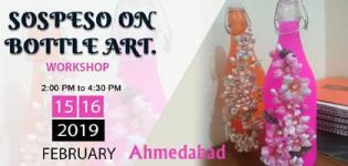 Sospeso on Bottle Art Workshop 2019 in Ahmedabad - Creative Art Design Details