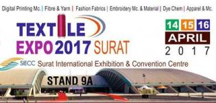 Stand 9A Textile Expo 2017 in Surat - Textile Exhibition at Surat International Exhibition and Convention Centre