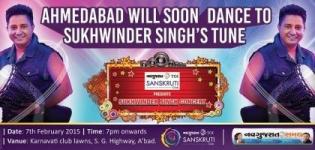 Sukhwinder Singh Live Concert in Ahmedabad on 7 February 2015