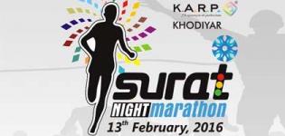 Surat Night Marathon 2016 on 13 February - 4th Edition of Surat City Night Half Marathon